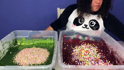 1 GALLON OF CHRISTMAS SLIME VS 1 GALLON OF CHRISTMAS SLIME - EASY DIY CHRISTMAS SLIMES