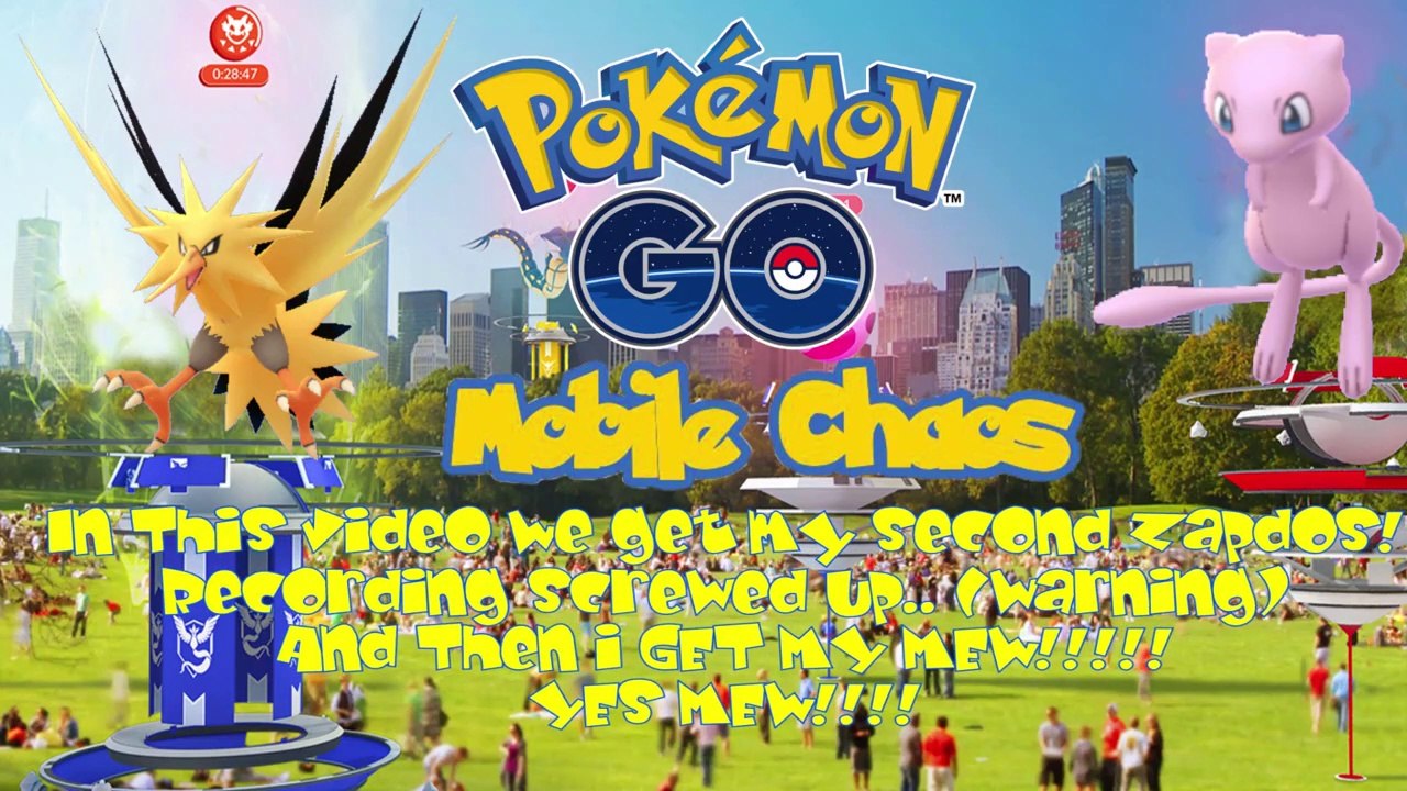 Pokemon Go ☼ Mew MEW MEW!!! but Zapsdos First..