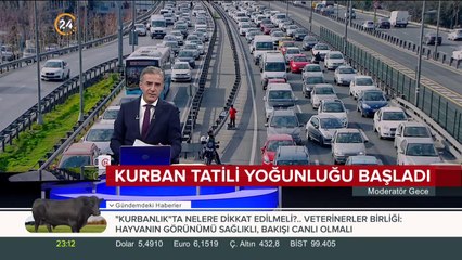 Kurban tatili yoğunluğu başladı
