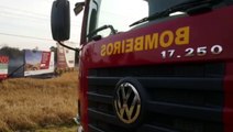 Bombeiros e PRF são mobilizados em incêndio na rodovia BR-467