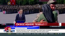 Öksüz askeri teselli ettiler