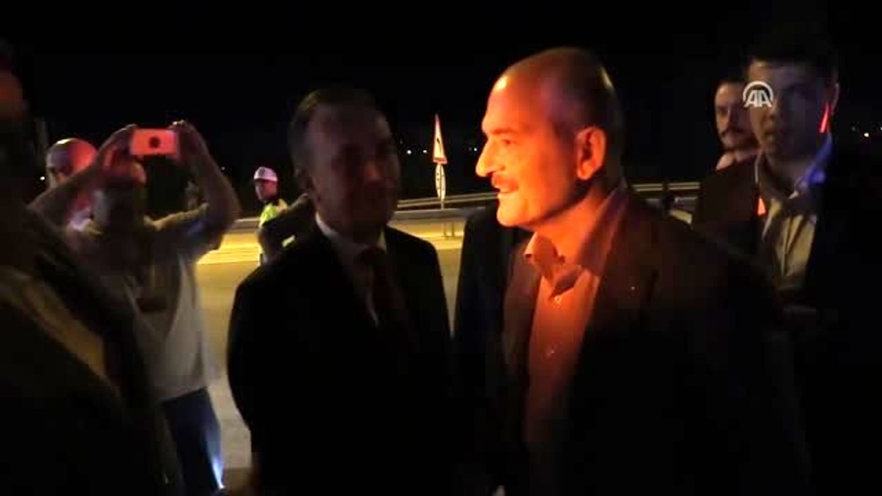 İçişleri Bakanı Soylu trafik denetimine katıldı