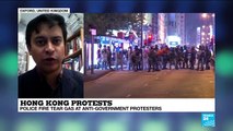 Hong Kong Protests :  protesters defy police with'hit-and-run' rallies