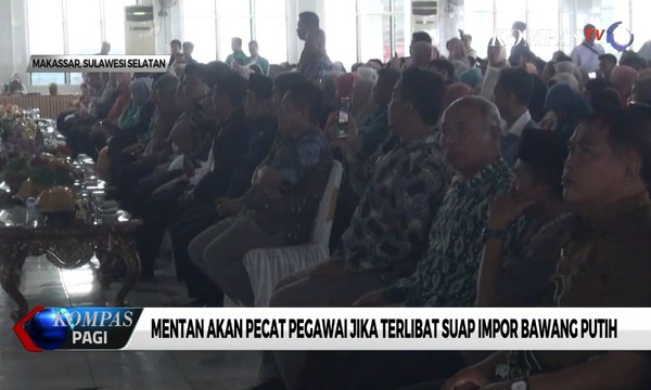 Mentan akan Pecat Pegawai Terlibat Suap Impor Bawang Putih