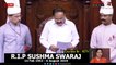 Rajya Sabha Chairman M Venkaiah Naidu and Modi -- Condolence for Sushma Swaraj -- TeluguDaily24