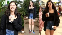 Ananya Panday back to Mumbai after Pati Patni Aur Woh shooting in Lucknow; Watch Video |FilmiBeat