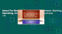 About For Books  Common Sense Business: Starting, Operating, And Growing Your Small Business - In