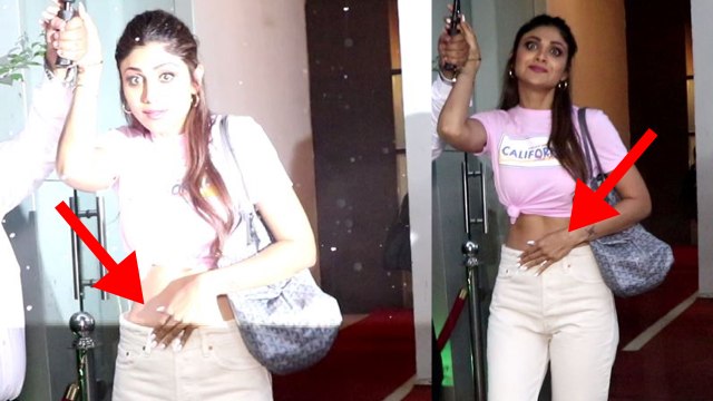 Shilpa Shetty gets trolled for wearing loose jeans;Watch Video | FilmiBeat