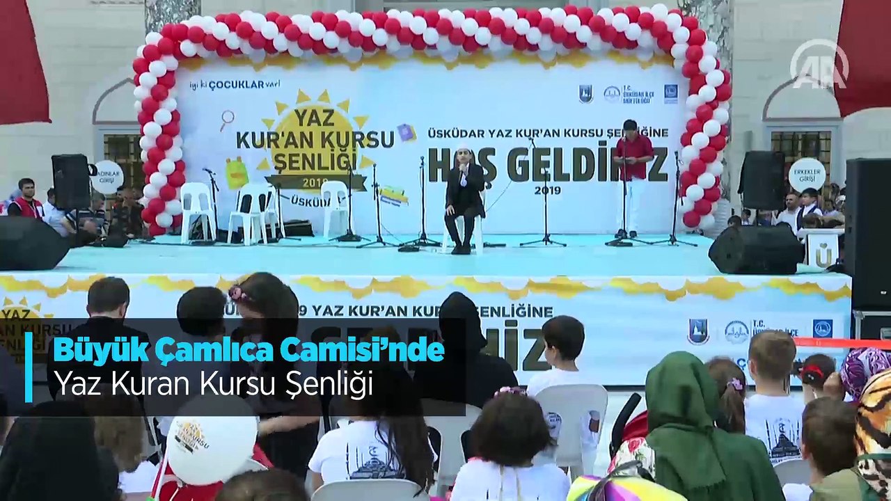 Büyük Çamlıca Camisi'nde Yaz Kuran Kursu Şenliği