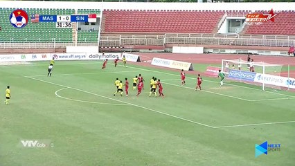 U18 Malaysia kiểm soát thế trận, dễ dàng đánh bại U18 Singapore với 3 bàn thắng | VFF Channel
