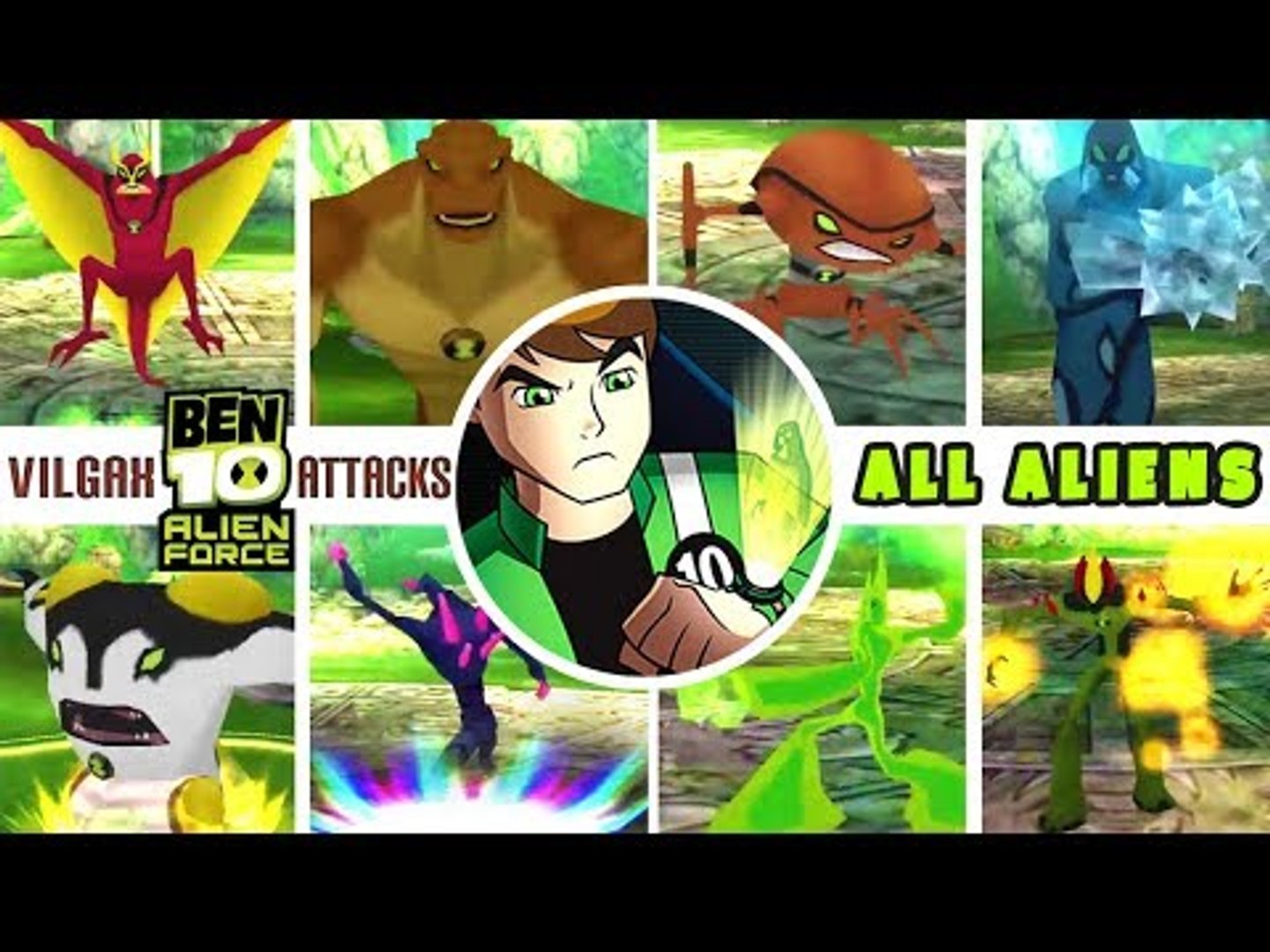 BEN 10 Alien Force: Vilgax Attacks ALL ALIENS + All Combos - video  Dailymotion