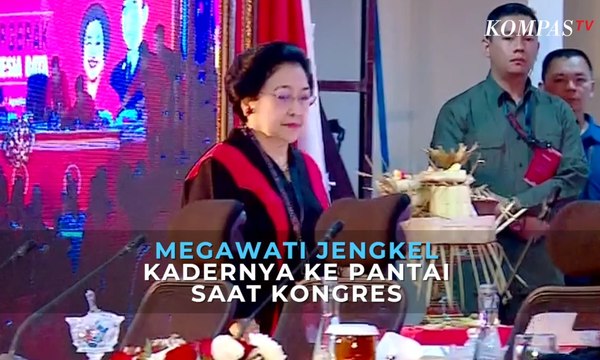 Megawati Jengkel pada Anak Buahnya yang ke Pantai Saat Kongres PDIP