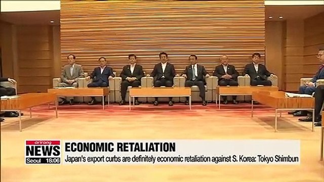 Tokyo Shimbun reports Japan's export curbs are definitely an economic retaliation against S. Korea