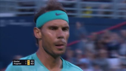 Fognini outlasts Nadal in one of the rallies of the year