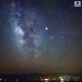 'Milky Way' galaksisinin, hızlandırılmış çekim görüntüleri