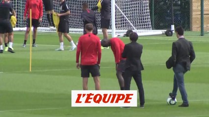 Neymar à l'entraînement - Foot - L1 - PSG