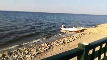 Old Boat Standing In Qarun Lake Since 100 Years