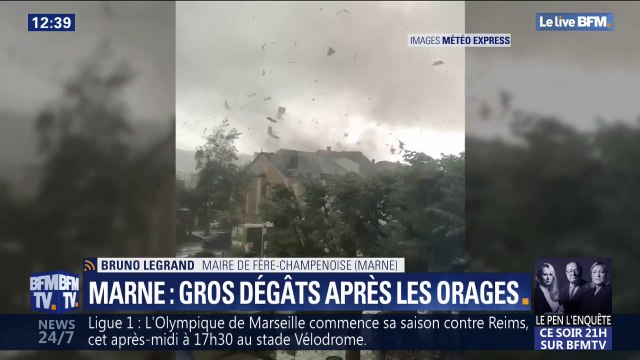 Orages dans la Marne: Il y a eu des dégâts dans les cultures, des arbres ont été arrachés (maire de Frère-Champenoise)