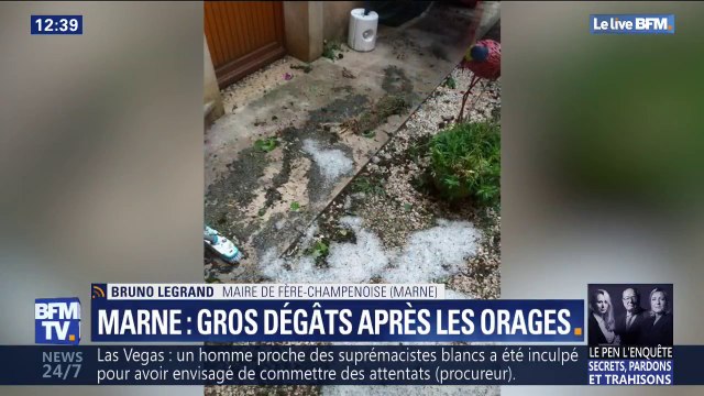 Orages dans la Marne: le maire de Frère-Champenoise a demandé au préfet le placement de sa commune en état de catastrophe naturelle