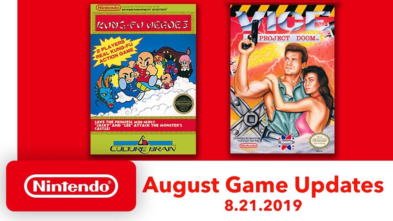 Nintendo Switch Online - Les nouveaux jeux NES d'août 2019