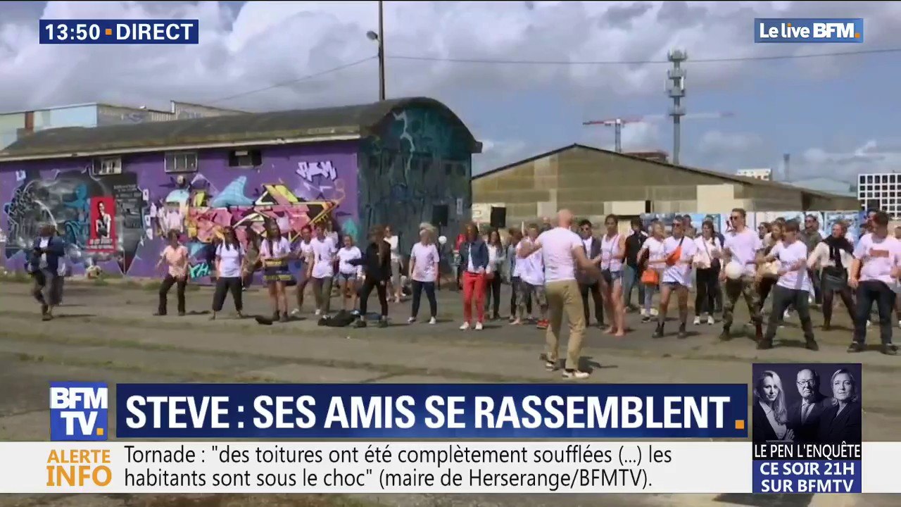 Nantes: les proches de Steve Maia Caniço réalisent une chorégraphie pour lui rendre hommage