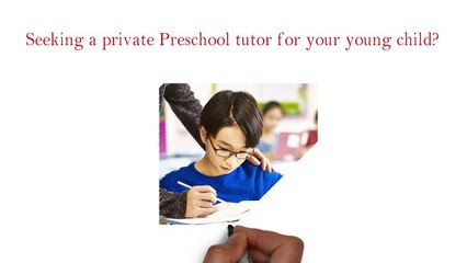 Private Preschool Tuition Singapore