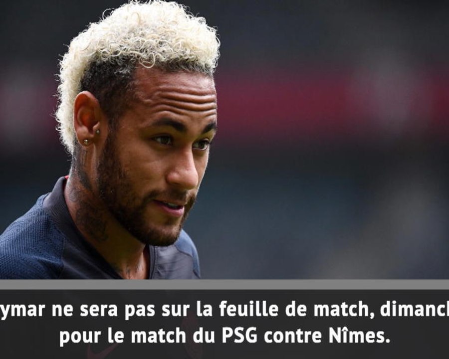 Ligue 1: PSG - Neymar ne jouera pas contre Nîmes