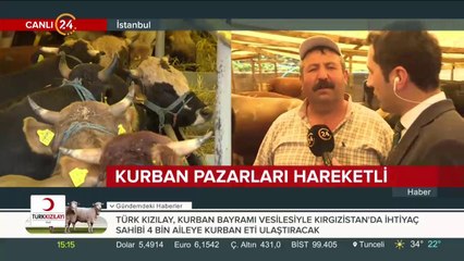 Kurban pazarları hareketli