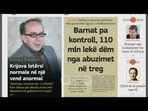 Ora juaj, Shtypi i ditës: Barnat pa kontroll, 110 mln lekë dëm nga abuzimet në treg