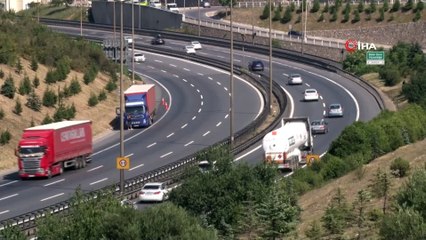 TEM Otoyolu’ndaki bayram trafiği normale döndü