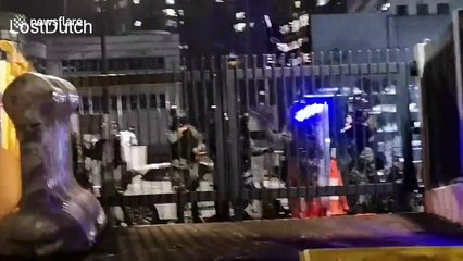 Cameraman takes direct hit from tear gas can at Hong Kong protest