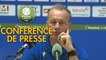 Conférence de presse FC Sochaux-Montbéliard - AJ Auxerre (1-0) : Omar DAF (FCSM) - Jean-Marc FURLAN (AJA) - 2019/2020