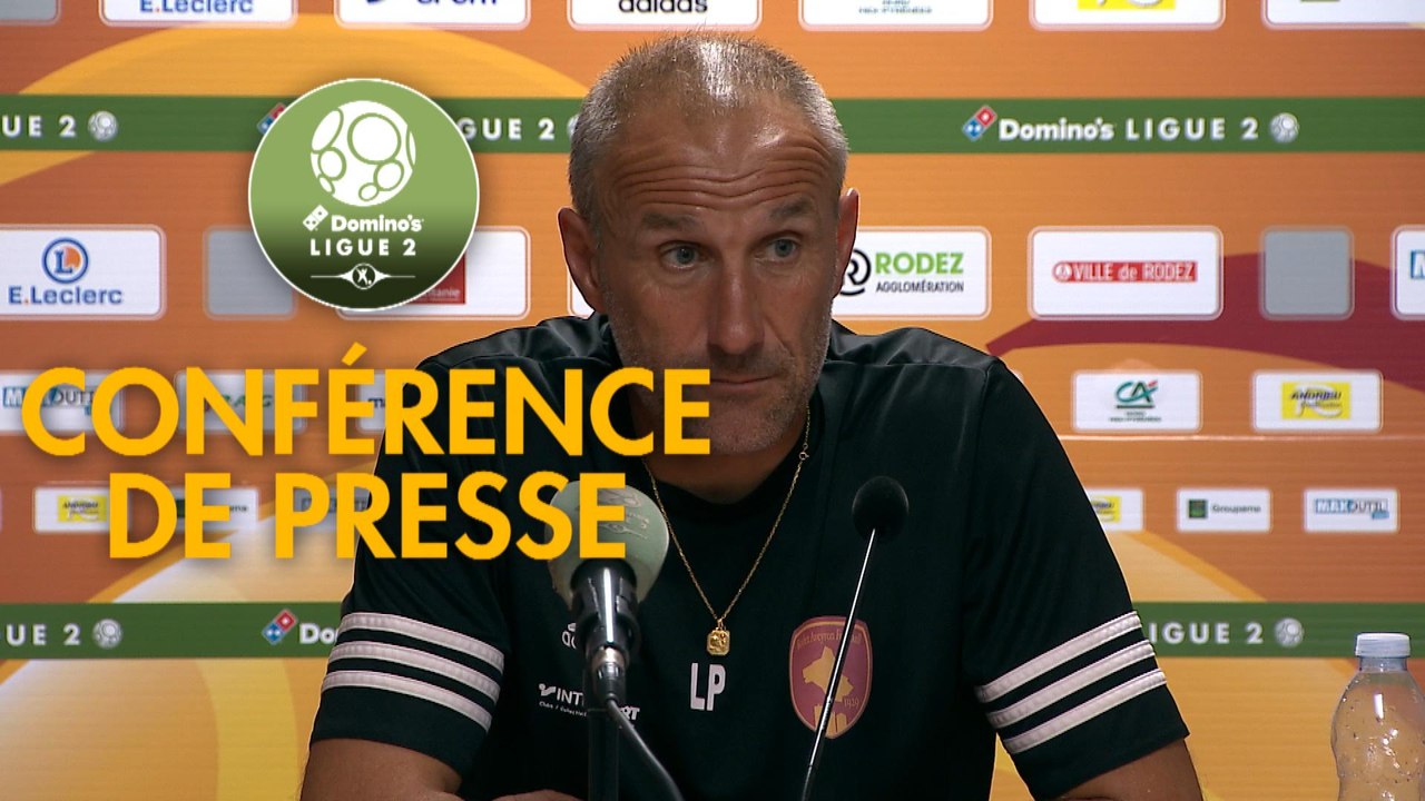 Conférence de presse Rodez Aveyron Football - Paris FC (2-1) : Laurent PEYRELADE (RAF) - Mecha BAZDAREVIC (PFC) - 2019/2020