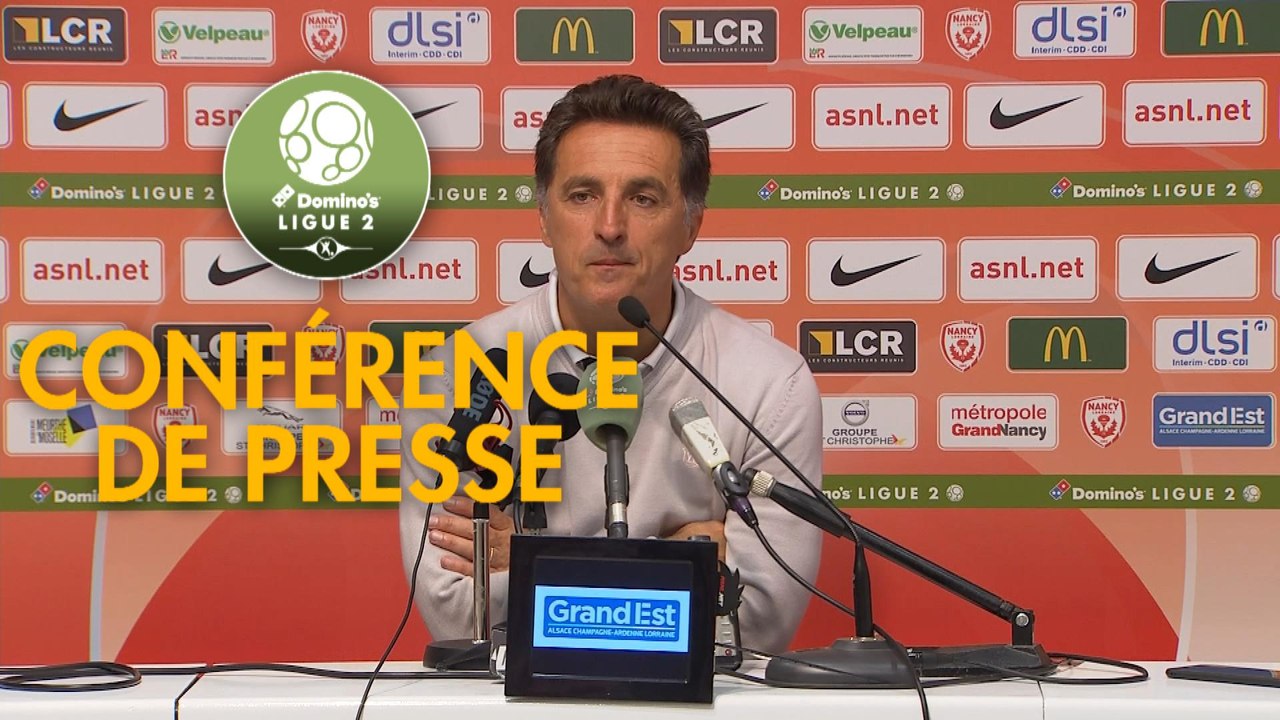 Conférence de presse AS Nancy Lorraine - FC Lorient (1-1) : Jean-Louis GARCIA (ASNL) - Christophe PELISSIER (FCL) - 2019/2020