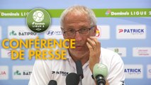 Conférence de presse Clermont Foot - RC Lens (1-1) : Pascal GASTIEN (CF63) - Philippe  MONTANIER (RCL) - 2019/2020