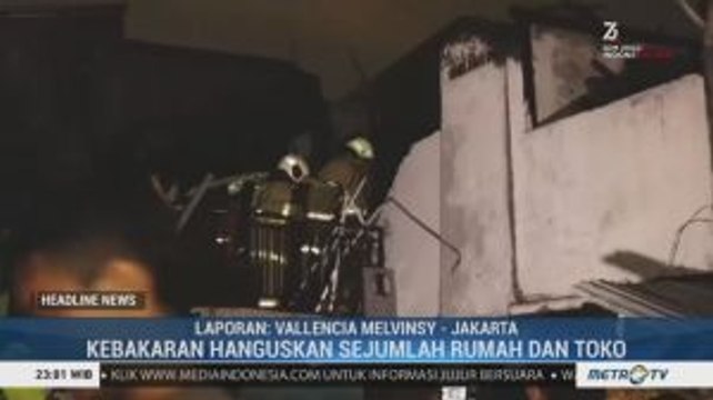 Kebakaran Hanguskan Rumah dan Toko di Pasar Kambing