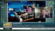 Argentinos celebran el triunfo del Frente de Todos