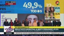Argentinos festejan triunfo electoral de Axel Kicillof en Buenos Aires