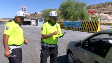 Kayseri'de bayramda trafik denetimi