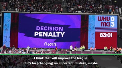 VAR will improve the Premier League - Pellegrini