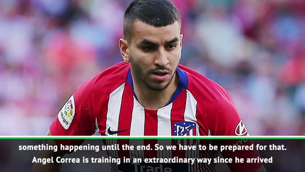 I expect Correa to stay at Atletico - Simeone