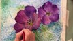 Watercolor Tutorial ~ how to paint 2 flowers step by step