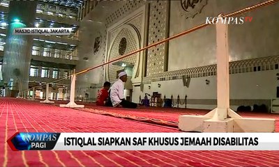 Pertama Kali, Istiqlal Siapkan Saf Khusus Untuk Jemaah Disabilitas