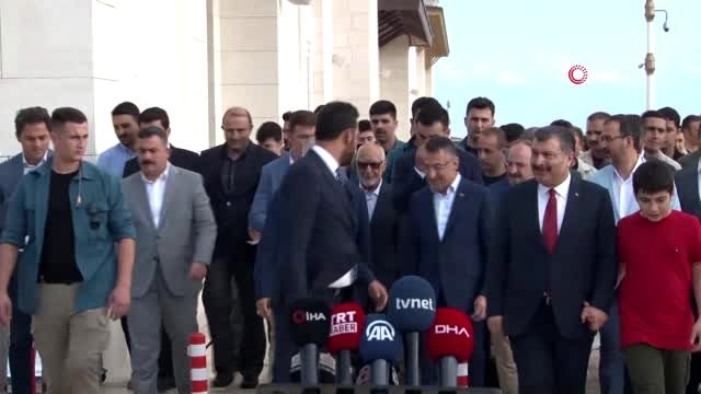 Cumhurbaşkanı Yardımcısı Fuat Oktay Bayram namazı sonrası açıklamalarda bulundu