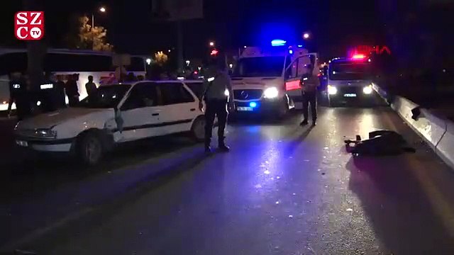 Yolun karşısına geçmeye çalışırken iki otomobilin çarptığı kişi öldü