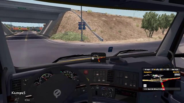American Truck Simulator 2019 Gameplay #8 Tractor Transport From Nagoles to Page