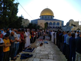 Mescidi Aksa'da bayram namazı