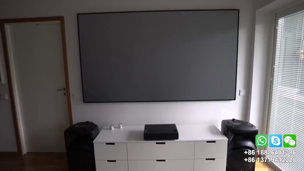 Xiaomi 4K laser projector on XY Screens ALR PET Crystal screen