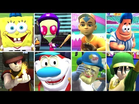 Nicktoons MLB All Characters + All Stadiums (Wii)