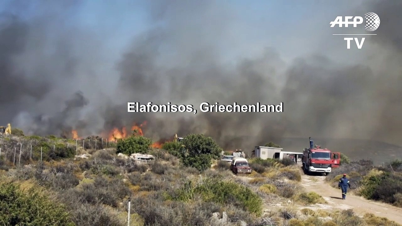 Waldbrände in Griechenland halten Feuerwehren in Atem
